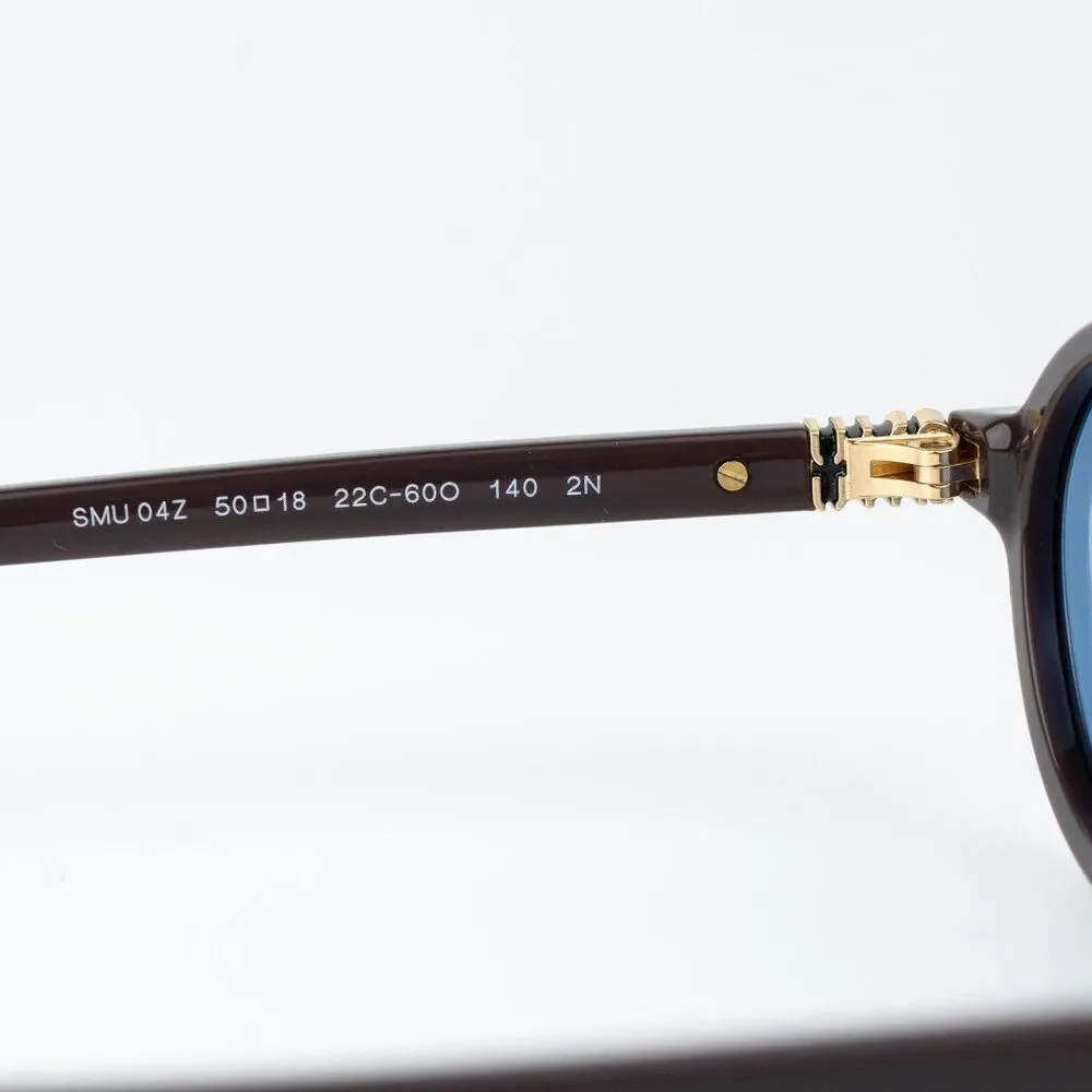 Miu Miu REGARD Women Sunglasses Moka Blue MU04ZS 22C60O NEW AUTHENTIC
